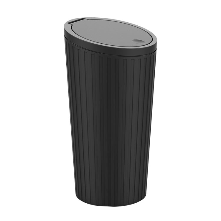 Car trash can with lid