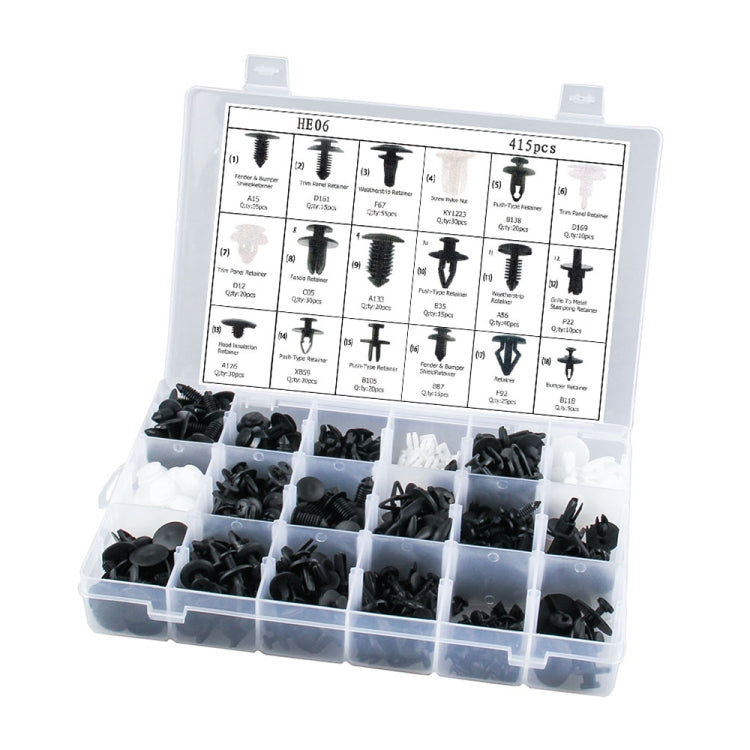 Automotive push rivet clip kit
